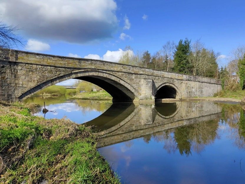 The old bridge over the River Almond